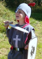 ridderbrynjen på en dreng på 5 år